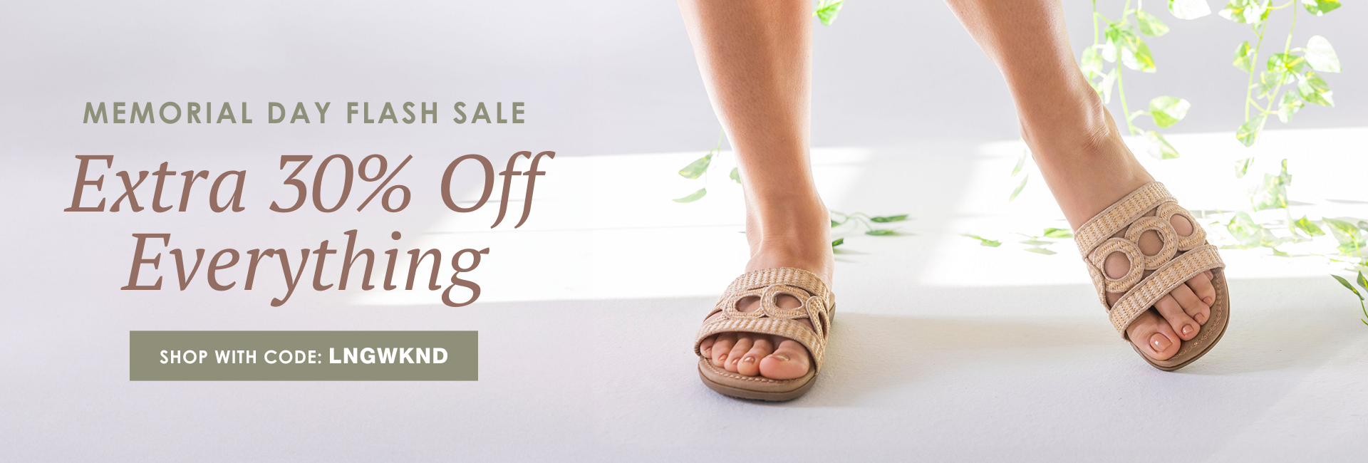 Memorial Day Flash Sale | Extra 30% Off Everything | Shop with code LNGWKND