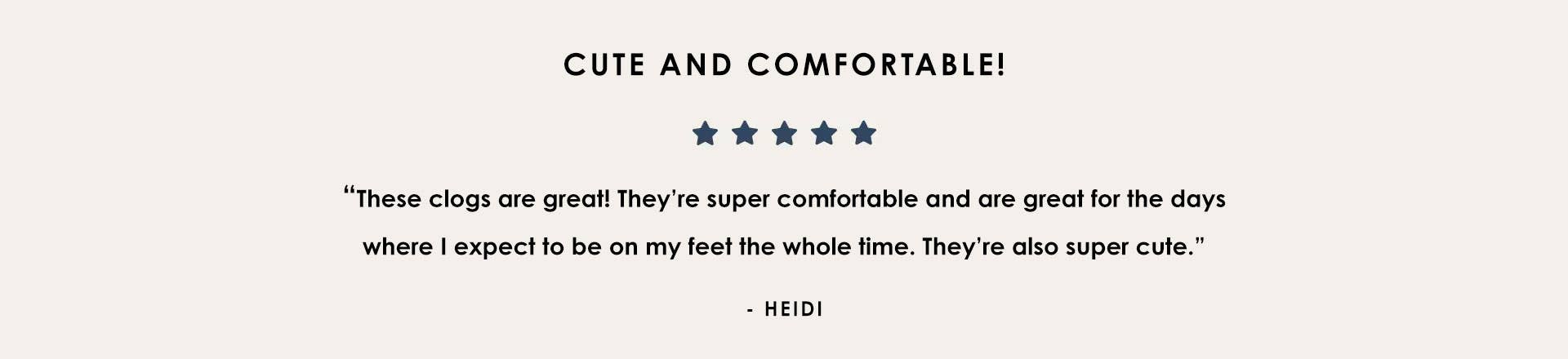 Comfortable Women's Bari Clog 5 Star Review