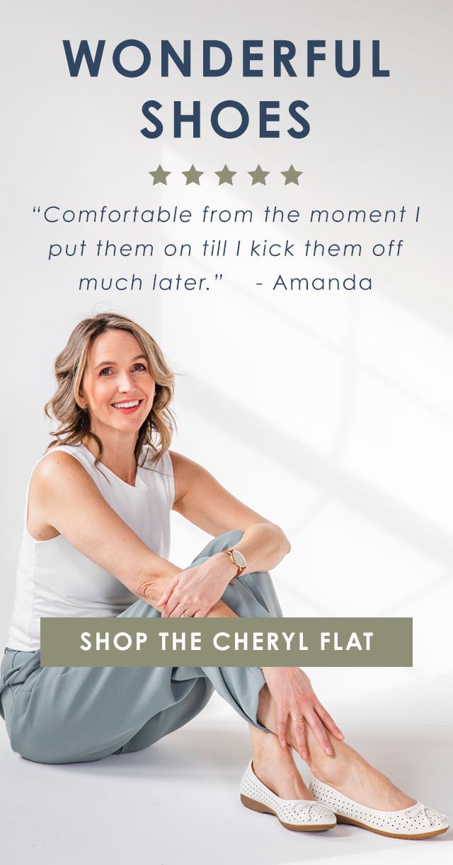 "These are Wonderful Shoes" | Shop the Cheryl Flat
