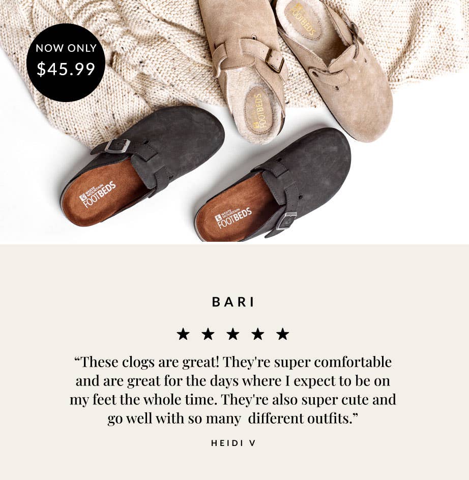 Bari Clog 5 Star Review